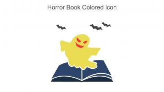 Horror Book Colored Icon In Powerpoint Pptx Png And Editable Eps Format