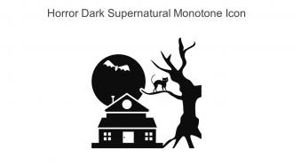 Horror Dark Supernatural Monotone Icon In Powerpoint Pptx Png And Editable Eps Format