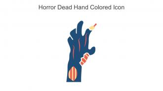 Horror Dead Hand Colored Icon In Powerpoint Pptx Png And Editable Eps Format