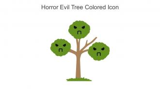 Horror Evil Tree Colored Icon In Powerpoint Pptx Png And Editable Eps Format