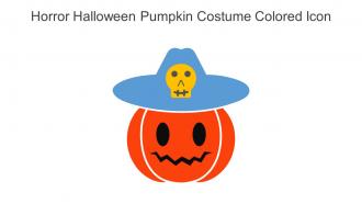 Horror Halloween Pumpkin Costume Colored Icon In Powerpoint Pptx Png And Editable Eps Format