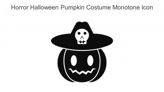 Horror Halloween Pumpkin Costume Monotone Icon In Powerpoint Pptx Png And Editable Eps Format