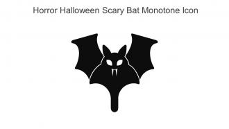 Horror Halloween Scary Bat Monotone Icon In Powerpoint Pptx Png And Editable Eps Format