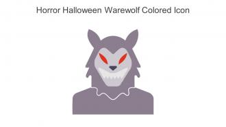 Horror Halloween Warewolf Colored Icon In Powerpoint Pptx Png And Editable Eps Format