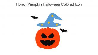 Horror Pumpkin Halloween Colored Icon In Powerpoint Pptx Png And Editable Eps Format