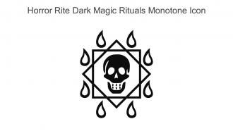 Horror Rite Dark Magic Rituals Monotone Icon In Powerpoint Pptx Png And Editable Eps Format