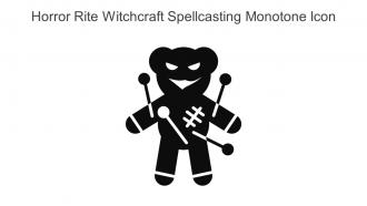 Horror Rite Witchcraft Spellcasting Monotone Icon In Powerpoint Pptx Png And Editable Eps Format