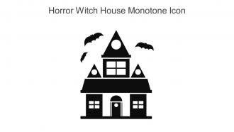 Horror Witch House Monotone Icon In Powerpoint Pptx Png And Editable Eps Format