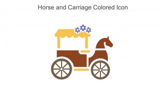 Horse And Carriage Colored Icon In Powerpoint Pptx Png And Editable Eps Format