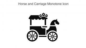 Horse And Carriage Monotone Icon In Powerpoint Pptx Png And Editable Eps Format