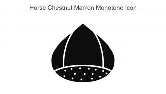 Horse Chestnut Marron Monotone Icon In Powerpoint Pptx Png And Editable Eps Format