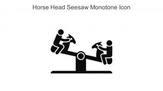 Horse Head Seesaw Monotone Icon In Powerpoint Pptx Png And Editable Eps Format