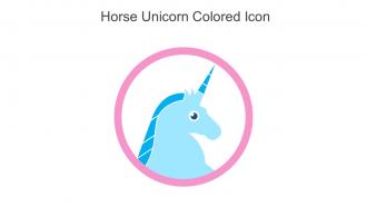 Horse Unicorn Colored Icon In Powerpoint Pptx Png And Editable Eps Format