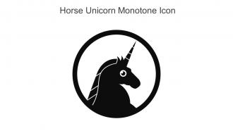 Horse Unicorn Monotone Icon In Powerpoint Pptx Png And Editable Eps Format
