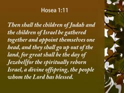 Hosea 1 11 the land for great will powerpoint church sermon