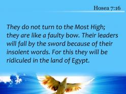 Hosea 7 16 ridiculed in the land of egypt powerpoint church sermon