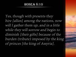 Hosea 8 10 the oppression of the mighty powerpoint church sermon
