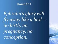 Hosea 9 11 ephraim glory will fly away like powerpoint church sermon