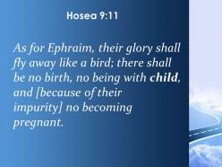 Hosea 9 11 ephraim glory will fly away like powerpoint church sermon