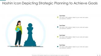 Hoshin icon depicting strategic planning to achieve goals