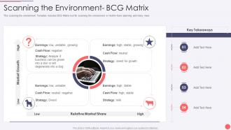 Hoshin Kanri Deck Scanning The Environment Bcg Matrix