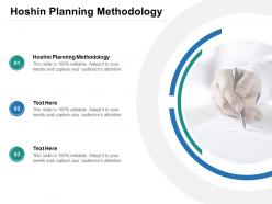 Hoshin planning methodology ppt powerpoint presentation infographics graphics example cpb