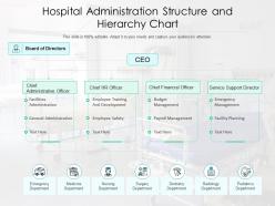 Hospital Administration Structure And Hierarchy Chart