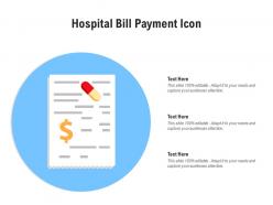 Hospital bill payment icon