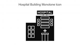 Hospital Building Monotone Icon In Powerpoint Pptx Png And Editable Eps Format