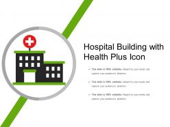 Hospital Building With Health Plus Icon