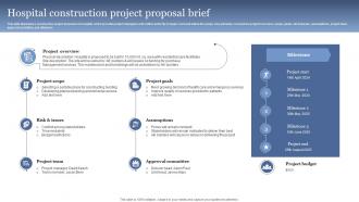 Hospital Construction Project Proposal Brief