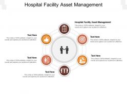 Hospital facility asset management ppt powerpoint presentation diagram images cpb