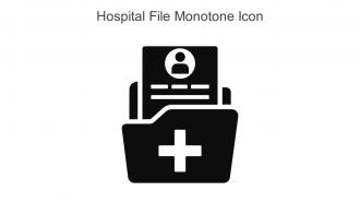 Hospital File Monotone Icon In Powerpoint Pptx Png And Editable Eps Format