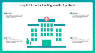 Hospital Icon For Treating Medical Patients