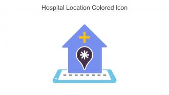 Hospital Location Colored Icon In Powerpoint Pptx Png And Editable Eps Format