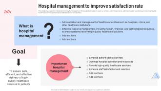 Hospital Management To Improve Implementing Hospital Management Strategies To Enhance Strategy SS