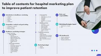 Hospital Marketing Plan To Improve Patient Retention Powerpoint Presentation Slides Strategy CD V Good Images