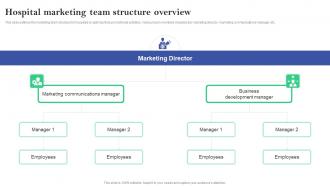 Hospital Marketing Team Structure Overview Online And Offline Marketing Plan For Hospitals