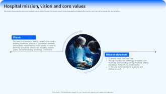 Hospital Mission Vision And Core Values Implementing Management Strategies Strategy SS V