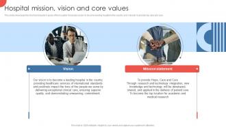 Hospital Mission Vision And Core Values Strategies For Enhancing Hospital Strategy SS V
