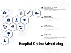 Hospital online advertising ppt powerpoint presentation show slide