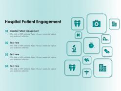 Hospital patient engagement ppt powerpoint presentation infographics example