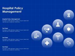 Hospital policy management ppt powerpoint presentation slides portfolio