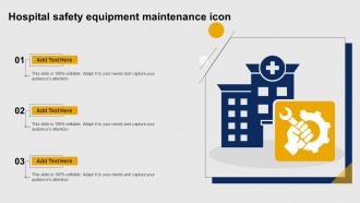 Hospital Safety Equipment Maintenance Icon