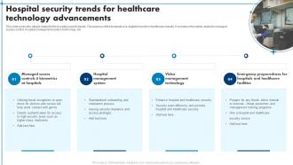 Hospital Security Trends For Healthcare Technology Advancements