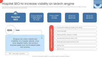 Hospital SEO To Increase Visibility On Strategies For Enhancing Hospital Strategy SS V