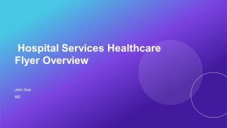 Hospital Services Healthcare Flyer Overview PPT Structure AT