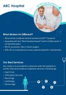 Hospital services two page flyer template