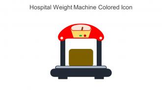 Hospital Weight Machine Colored Icon in powerpoint pptx png and editable eps format