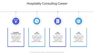 Hospitality Consulting Career In Powerpoint And Google Slides Cpb